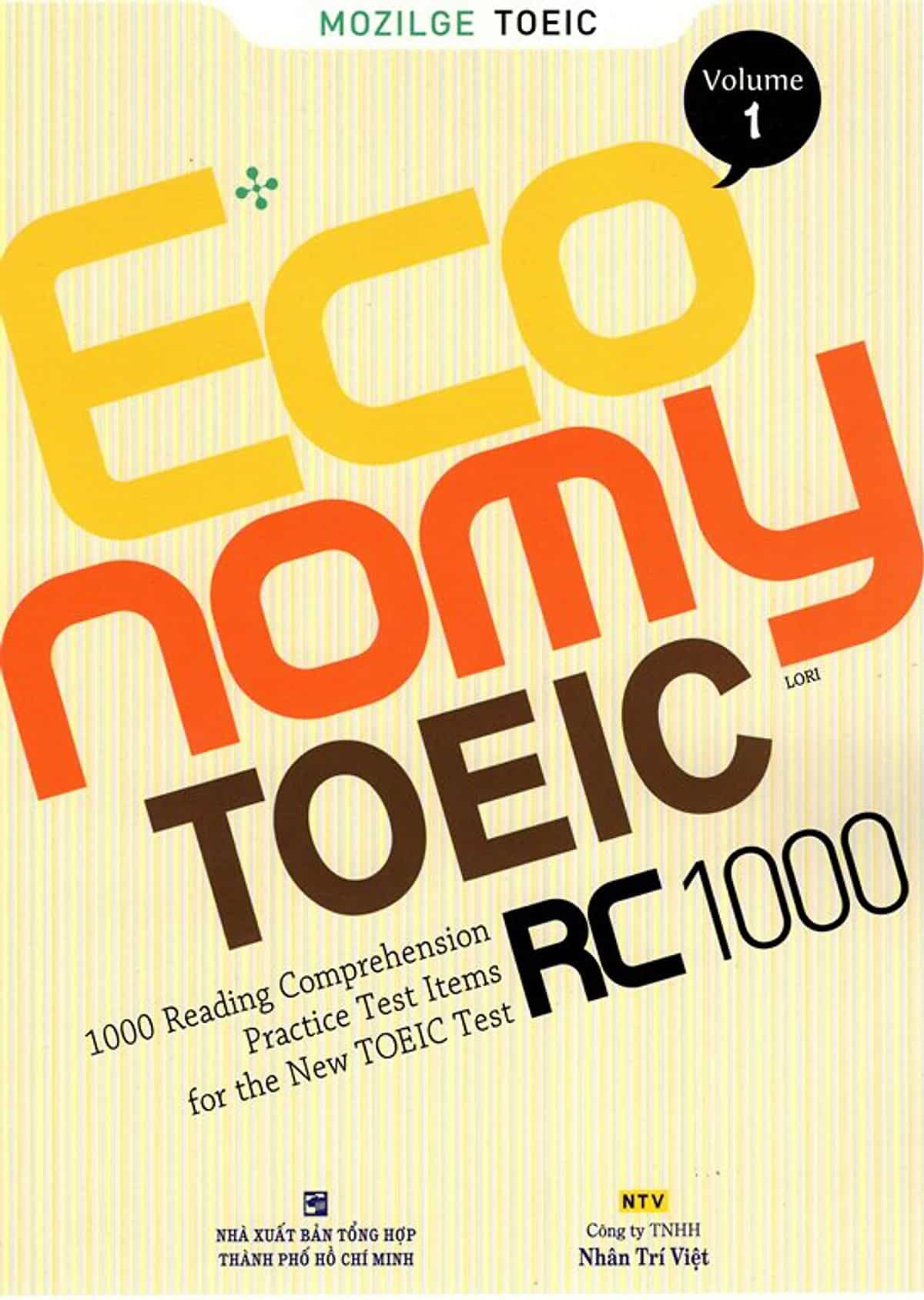 Economy Toeic Rc 1000 Volume 1 2 3 4 5
